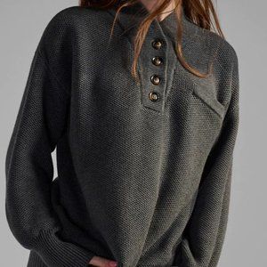 Lunya Cotton Silk Pocket Henley (M)